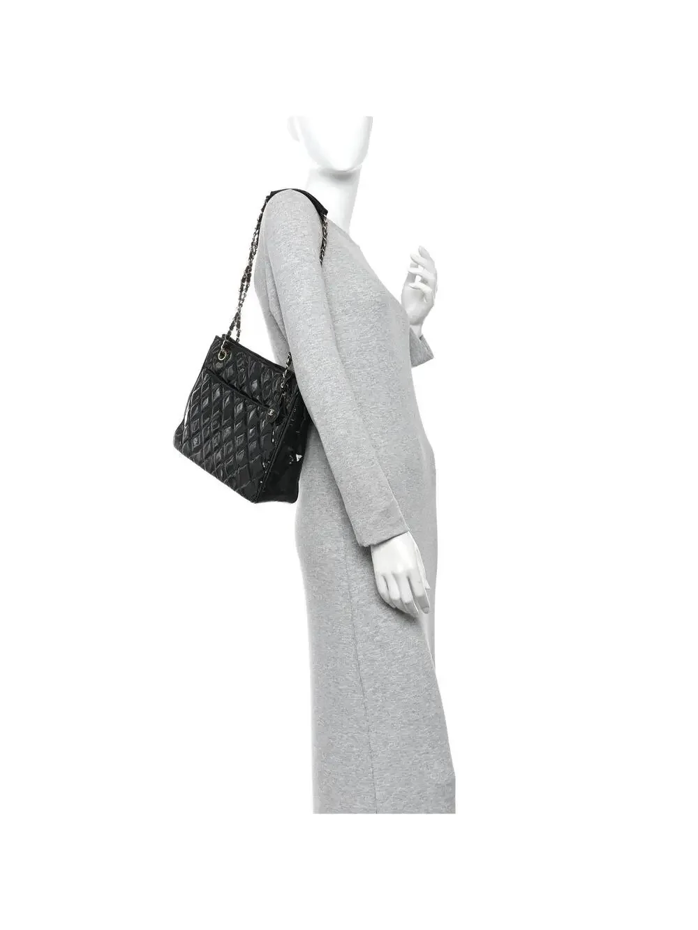 Chanel Patent Quilted Shopping Tote #360758C18B
